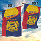Afro Tchad Personalised Garden Flag Coat Of Arms - African Pattern