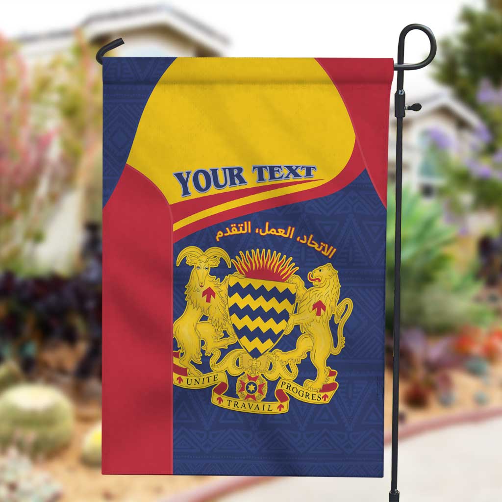 Afro Tchad Personalised Garden Flag Coat Of Arms - African Pattern