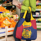 Afro Tchad Personalised Grocery Bag Coat Of Arms - African Pattern