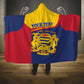 Afro Tchad Personalised Hooded Blanket Coat Of Arms - African Pattern
