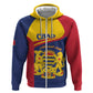 Afro Tchad Personalised Hoodie Coat Of Arms - African Pattern