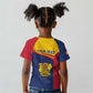 Afro Tchad Personalised Kid T shirt Coat Of Arms - African Pattern