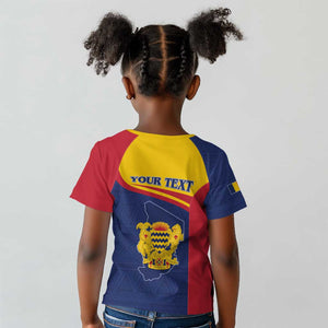 Afro Tchad Personalised Kid T shirt Coat Of Arms - African Pattern