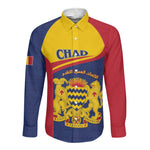 Afro Tchad Personalised Long Sleeve Button Shirt Coat Of Arms - African Pattern