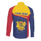 Afro Tchad Personalised Long Sleeve Button Shirt Coat Of Arms - African Pattern