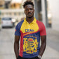 Afro Tchad Personalised Polo Shirt Coat Of Arms - African Pattern