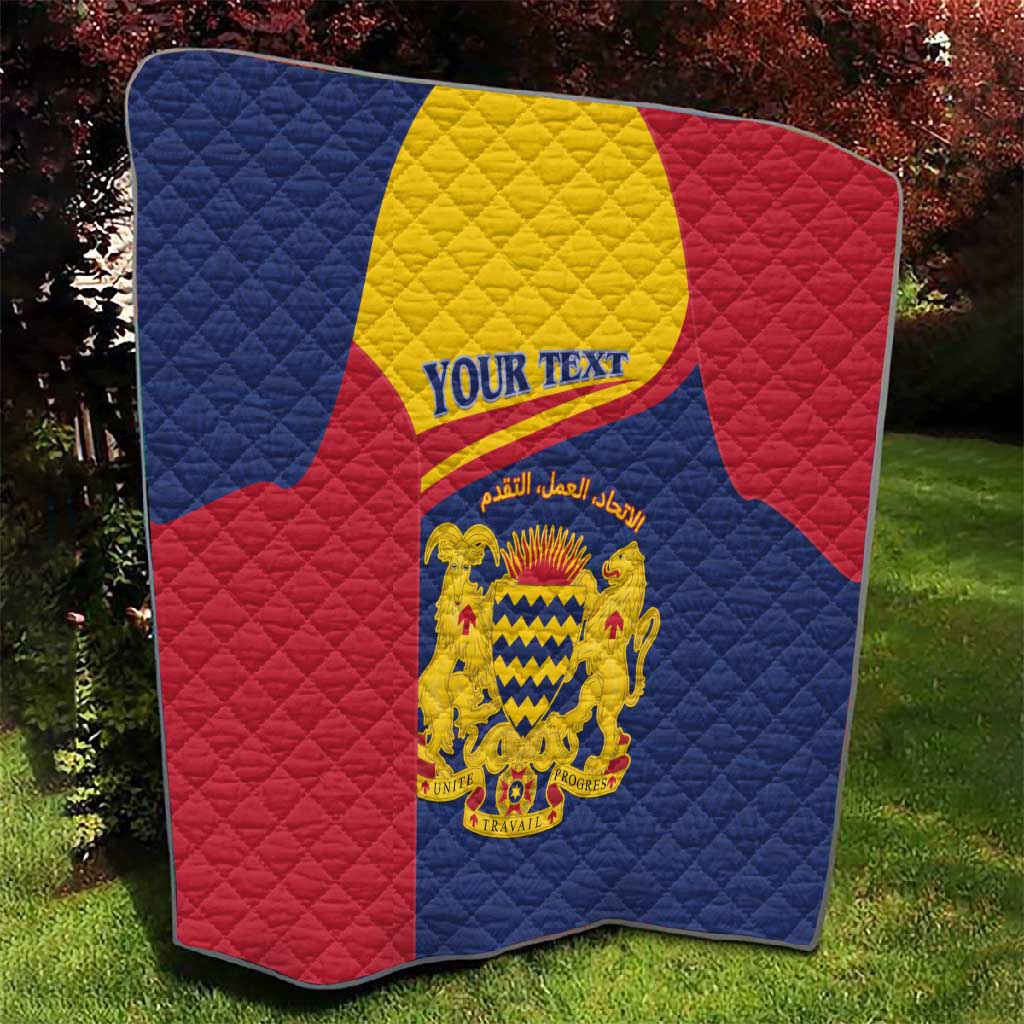 Afro Tchad Personalised Quilt Coat Of Arms - African Pattern