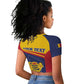 Afro Tchad Personalised Raglan Cropped T shirt Coat Of Arms - African Pattern
