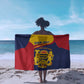 Afro Tchad Personalised Sarong Coat Of Arms - African Pattern