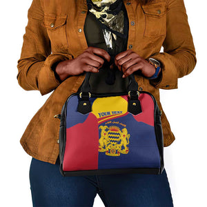 Afro Tchad Personalised Shoulder Handbag Coat Of Arms - African Pattern