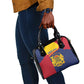Afro Tchad Personalised Shoulder Handbag Coat Of Arms - African Pattern