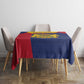 Afro Tchad Personalised Tablecloth Coat Of Arms - African Pattern