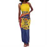 Afro Tchad Personalised Tank Maxi Dress Coat Of Arms - African Pattern