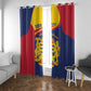 Afro Tchad Personalised Window Curtain Coat Of Arms - African Pattern