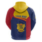 Afro Tchad Personalised Zip Hoodie Coat Of Arms - African Pattern
