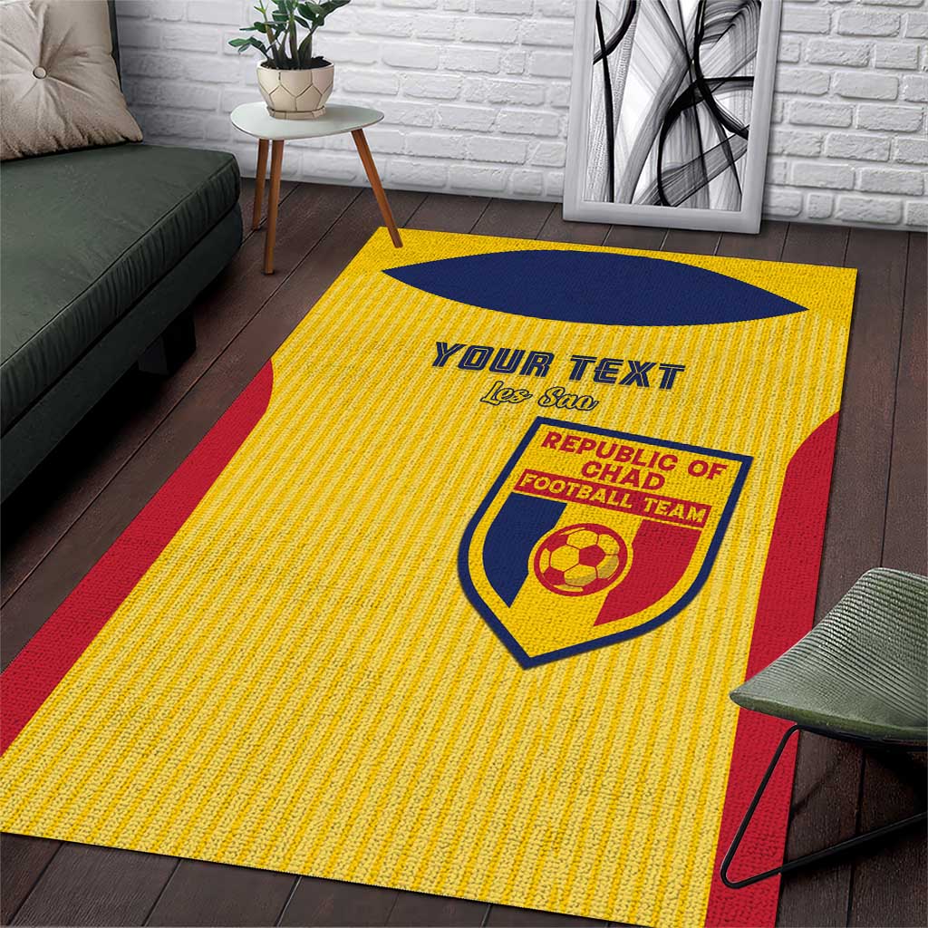 Custom Chad Football Area Rug Go Champions