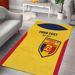 Custom Chad Football Area Rug Go Champions