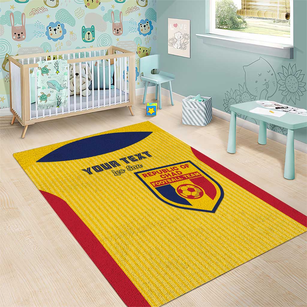 Custom Chad Football Area Rug Go Champions
