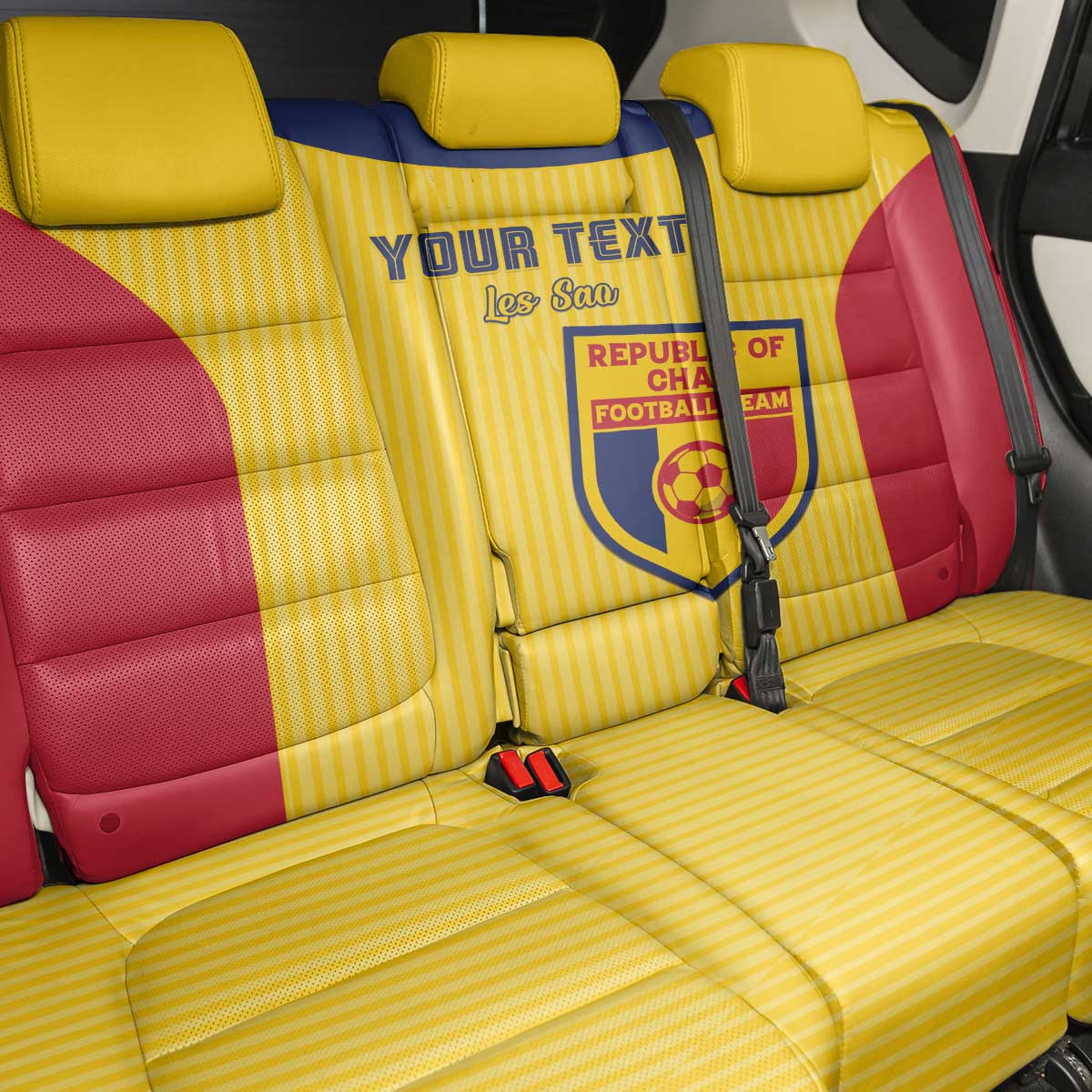 Custom Chad Football Back Car Seat Cover Go Champions