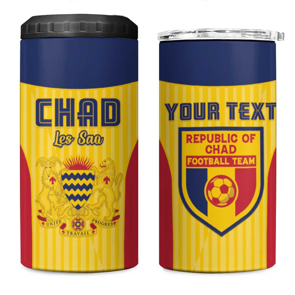 Custom Chad Football 4 in 1 Can Cooler Tumbler Go Champions