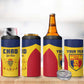 Custom Chad Football 4 in 1 Can Cooler Tumbler Go Champions