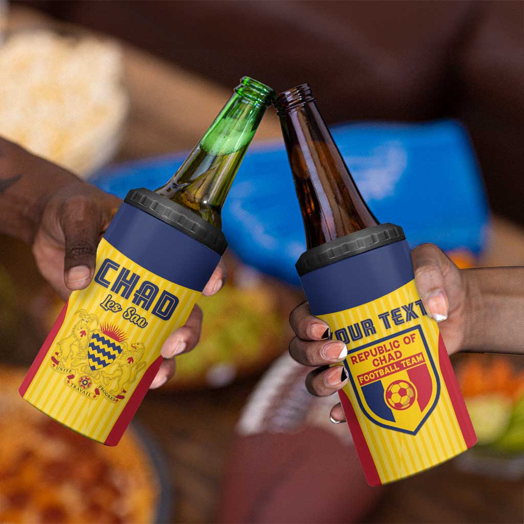 Custom Chad Football 4 in 1 Can Cooler Tumbler Go Champions