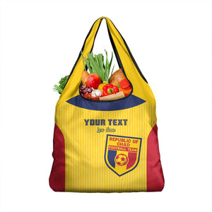 Custom Chad Football Grocery Bag Go Champions