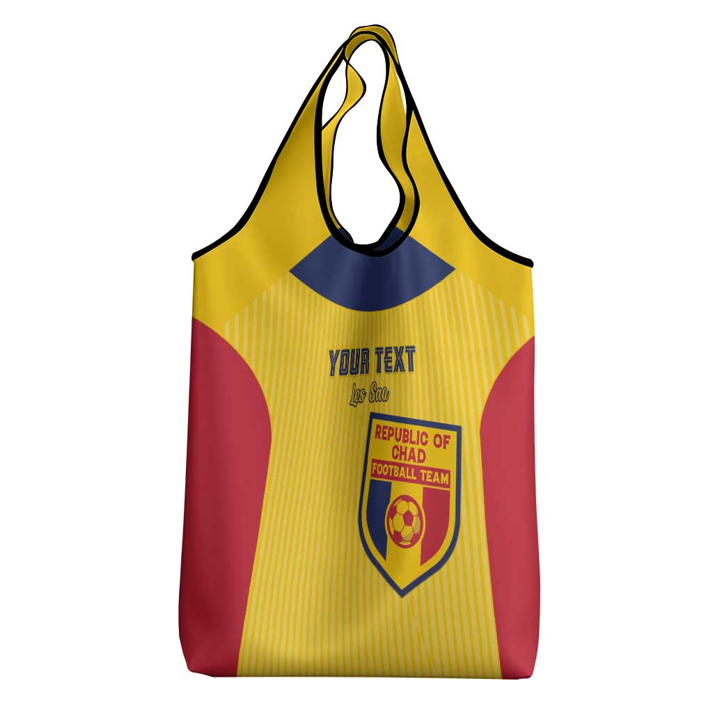 Custom Chad Football Grocery Bag Go Champions