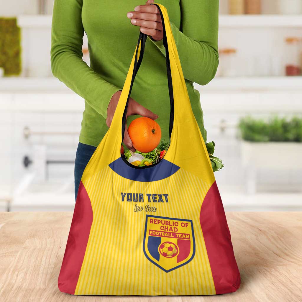 Custom Chad Football Grocery Bag Go Champions