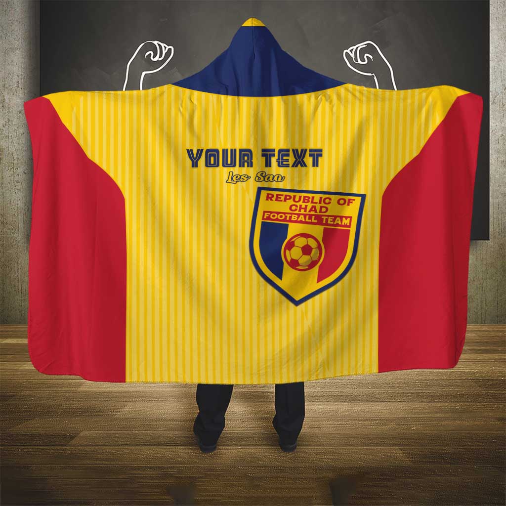 Custom Chad Football Hooded Blanket Go Champions