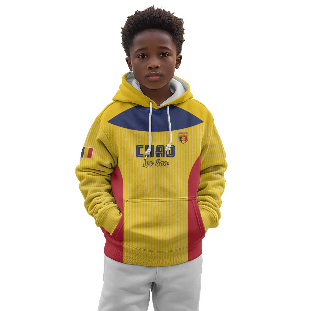 Custom Chad Football Kid Hoodie Go Champions
