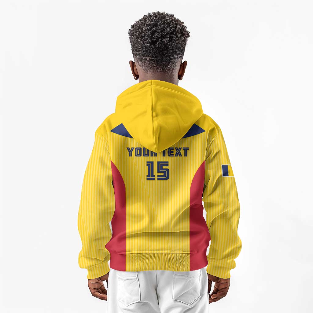 Custom Chad Football Kid Hoodie Go Champions