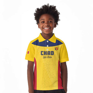 Custom Chad Football Kid Polo Shirt Go Champions