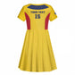 Custom Chad Football Kid Short Sleeve Dress Go Champions