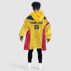 Custom Chad Football Kid Wearable Blanket Hoodie Go Champions