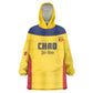 Custom Chad Football Kid Wearable Blanket Hoodie Go Champions