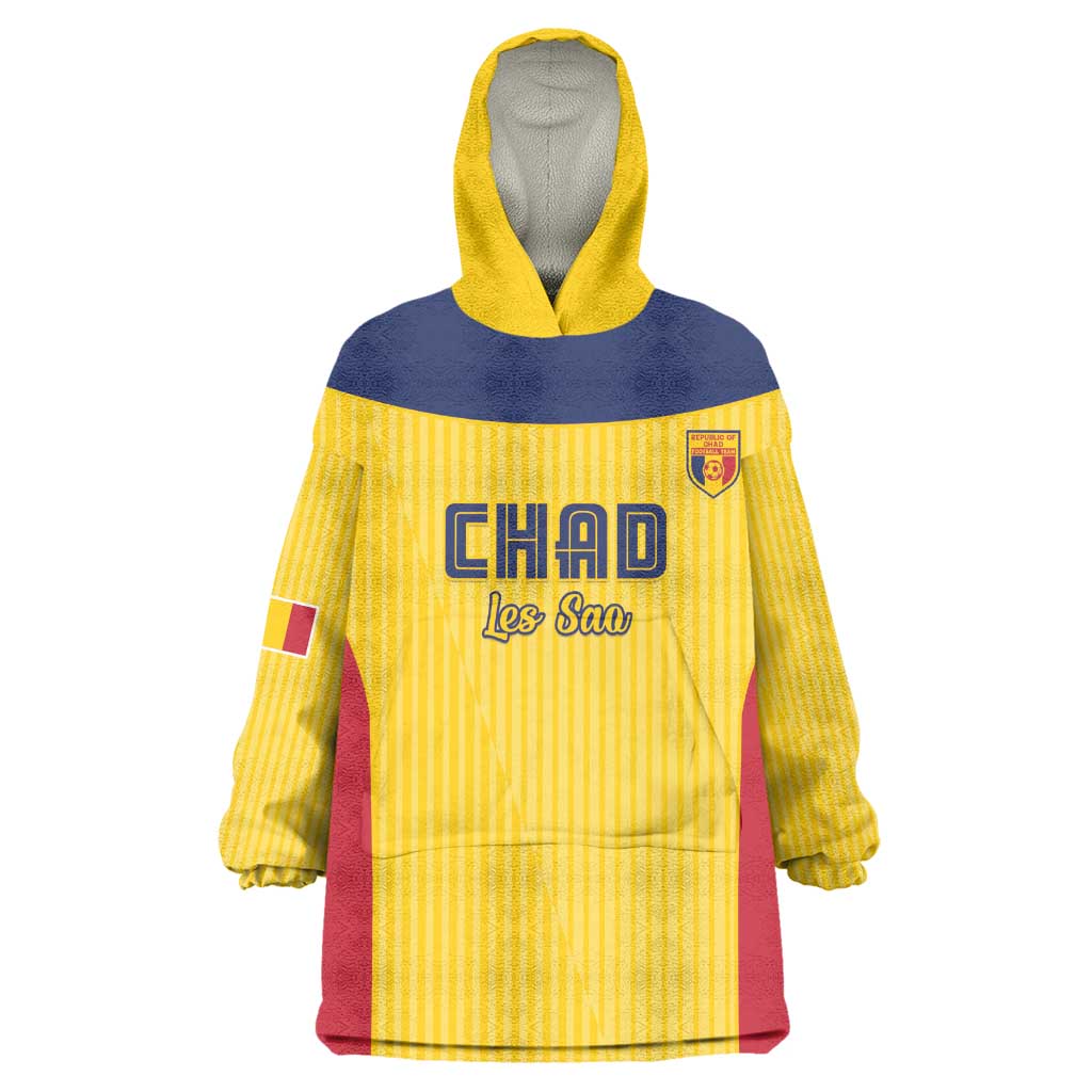 Custom Chad Football Kid Wearable Blanket Hoodie Go Champions