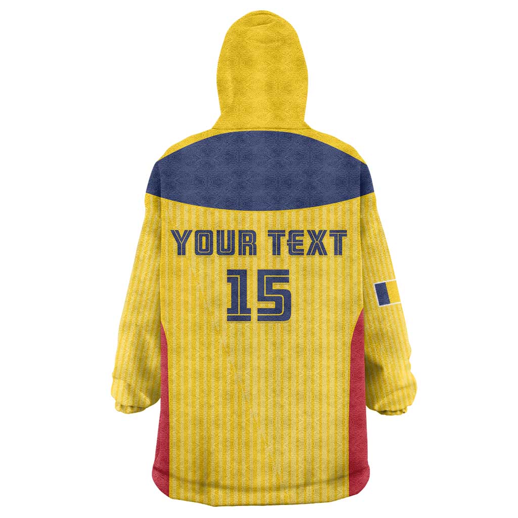 Custom Chad Football Kid Wearable Blanket Hoodie Go Champions