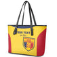 Custom Chad Football Leather Tote Bag Go Champions