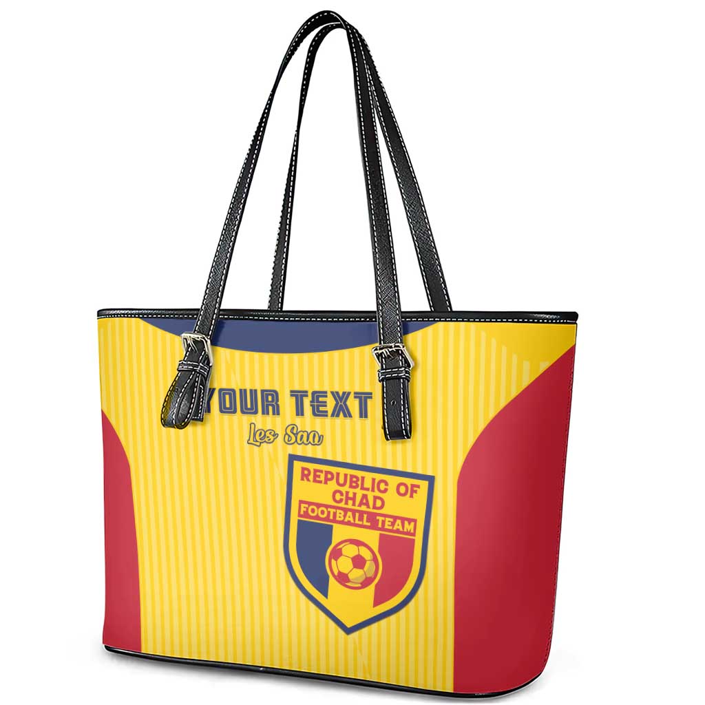 Custom Chad Football Leather Tote Bag Go Champions