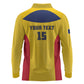 Custom Chad Football Long Sleeve Polo Shirt Go Champions