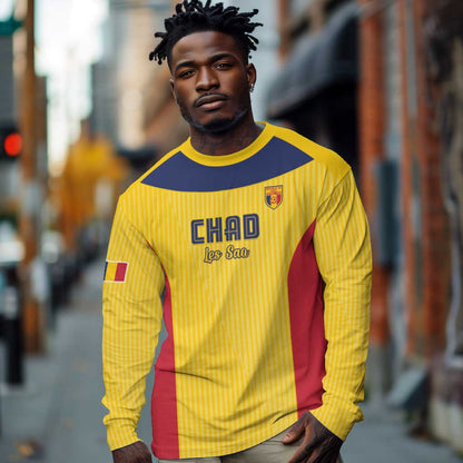 Custom Chad Football Long Sleeve Shirt Go Champions