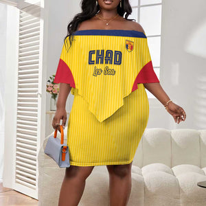 Custom Chad Football Off Shoulder Short Dress Go Champions