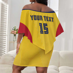 Custom Chad Football Off Shoulder Short Dress Go Champions