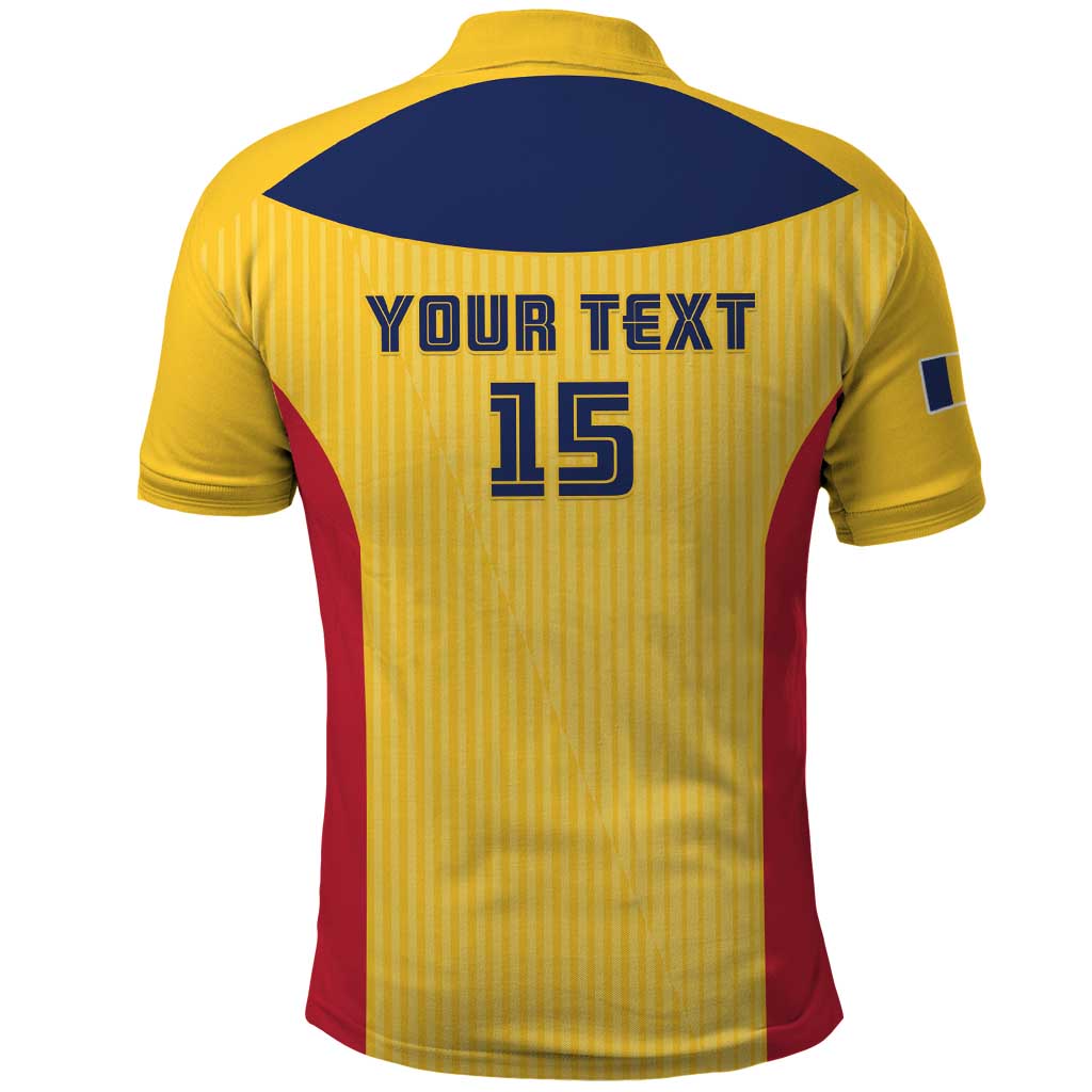 Custom Chad Football Polo Shirt Go Champions