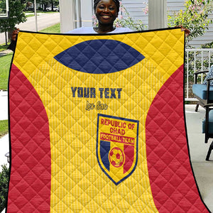 Custom Chad Football Quilt Go Champions