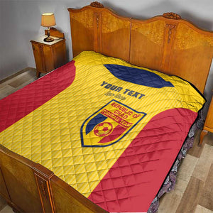 Custom Chad Football Quilt Go Champions