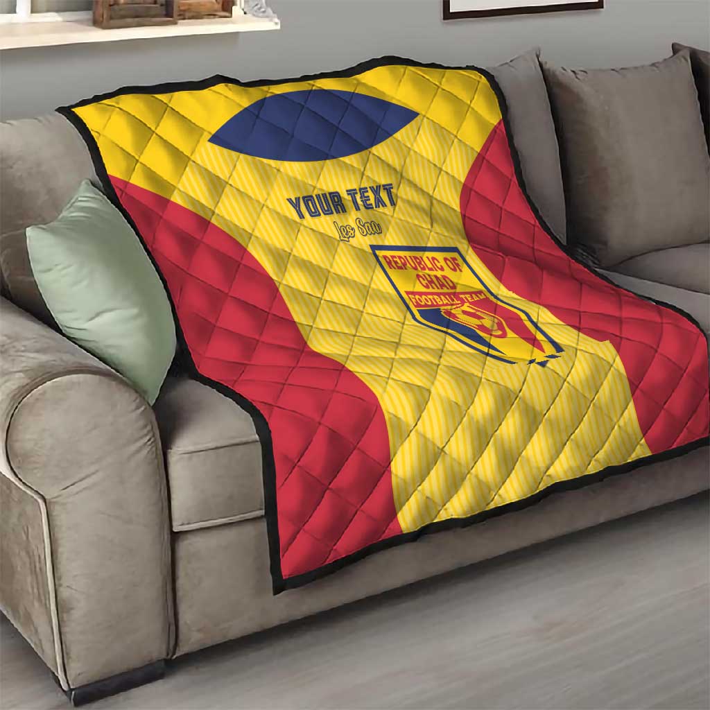 Custom Chad Football Quilt Go Champions