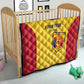 Custom Chad Football Quilt Go Champions