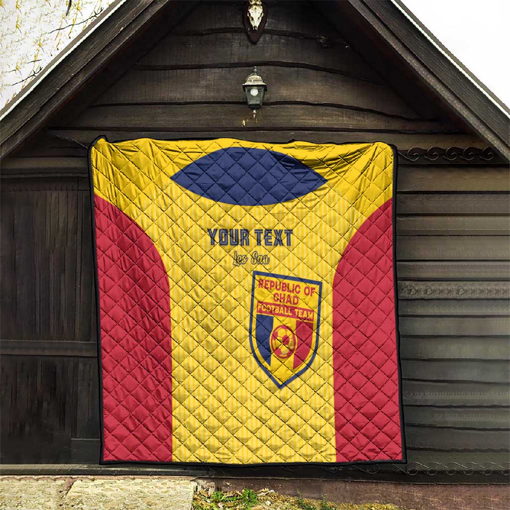 Custom Chad Football Quilt Go Champions
